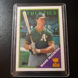 Topps Mark Mcgwire 580 Error Baseball Card